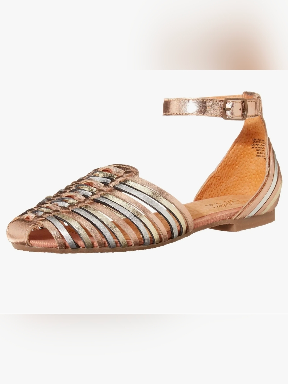 Seychelles Bits N Pieces Metallic Woven Sandals NEW